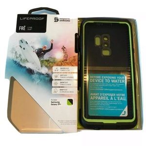 Samsung galaxy S9+ LIFEPROOF FRE green black case